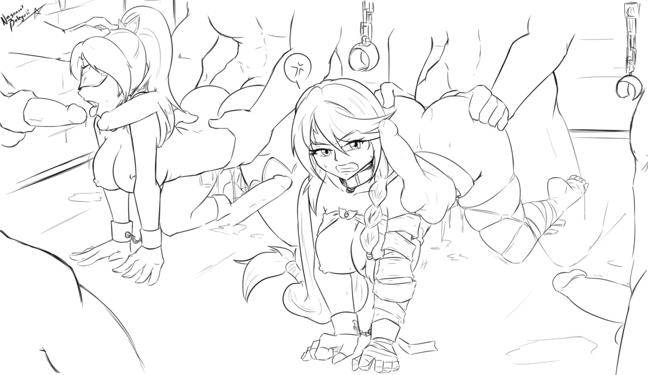 zapotecdarkstar:Lineart Commission featuring Velvet Crowe and Seres from Tales of