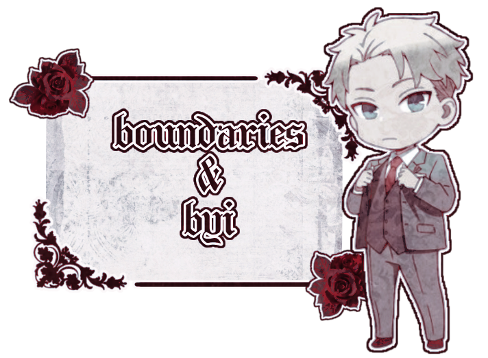 "boundaries & byi" / made by lavender