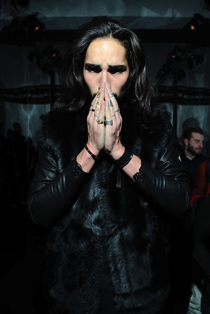 fabulouswillycartier:  Willy Cartier | En Noir fw13 x Milk Studios | ph. Zimbio 