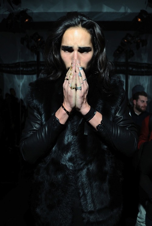 fabulouswillycartier:  Willy Cartier | En Noir fw13 x Milk Studios | ph. Zimbio 