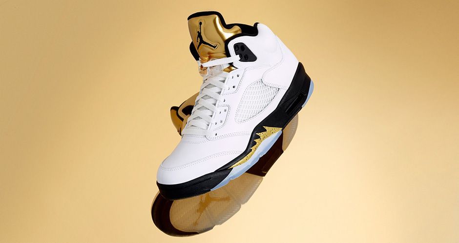 black and gold jordans 5