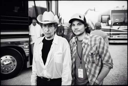 Two of my favorite people Bob Dylan and Jeff Tweedy - Bonnaroo 2004www.dannyclinch.com