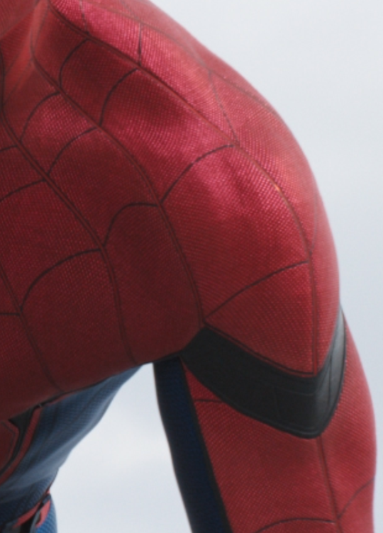 @ all you blind bitches complaining that Spidey’s suit looks fake/CGI: