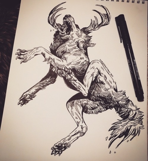 wolfskulljack:Drawing again after moving flats! My shop is back open! www.etsy.com/uk/shop/W