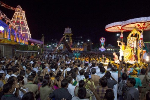 Bharmotsava festival at Tirumala , Sri Venkateswara Hamsa Vahana, as Vidhyalakshmi.