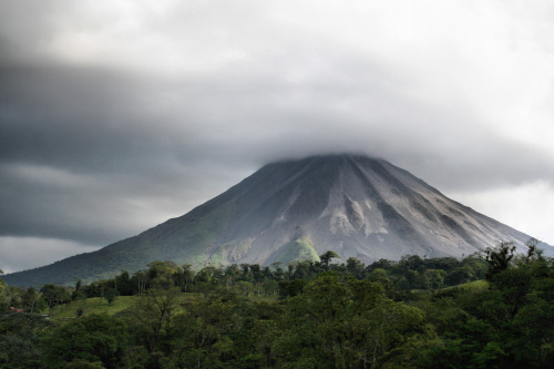 The volcano’s 5,350ft peak is often banked in clouds—which doesn’t really detract from t