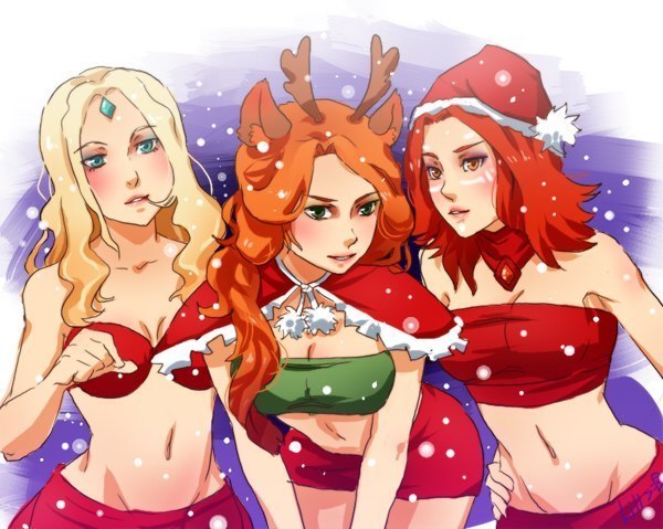 DotA 2 New Year theme Art by Lill models: Sasha, Cheeza, Lill photo by me (milligan)