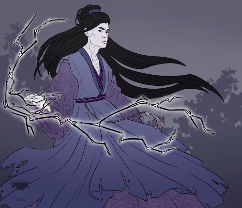 Have an update on the fierce corpse Jiang Cheng picture from this week’s wip wednesday! I have