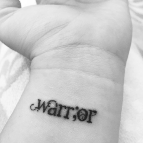tattoos-org:  I became a warrior the day I survived a deep pain. My story isn’t over yet and I’ll continue to be a warrior. Also note to everyone don’t give up, things will get better just keep going!Submit Your Tattoo Here: Tattoos.org