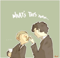 doublenegativemeansyes:  i quite like john’s moustache. and wonder what sherlock thinks about it. 