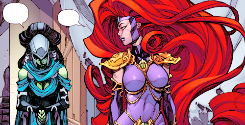 marvel-comic:  medusa in inhuman (2014) #002 written by charles soulepencils by joe madureiracolors by marte gracia 