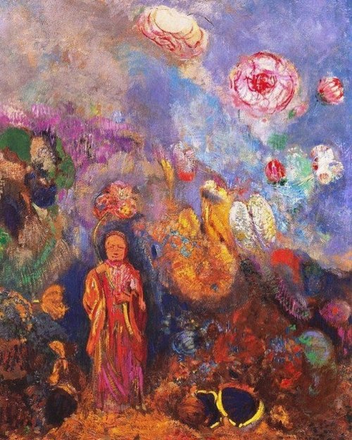 andrejvidovic:Yellow/golden hues and accents in symbolist paintings of Odilon Redon (Bordeaux, Franc