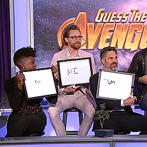 Tom (and friends) Play Games: Guess The AvengerBonus:  Competitive Thomas strikes again…