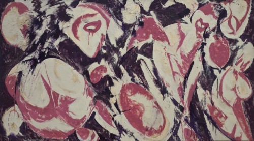 Gaea, Lee Krasner, 1966, MoMA: Painting and SculptureKay Sage Tanguy FundSize: 69" x 10’ 