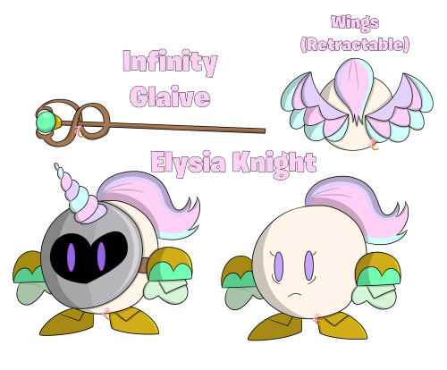  I’ve been noticing the online trend of making Kirby knight characters, and I decided to take 