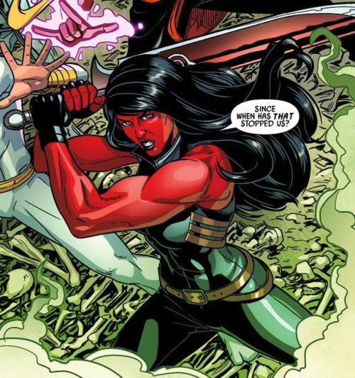 comicberks:Red She-Hulk and her big-ass sword.