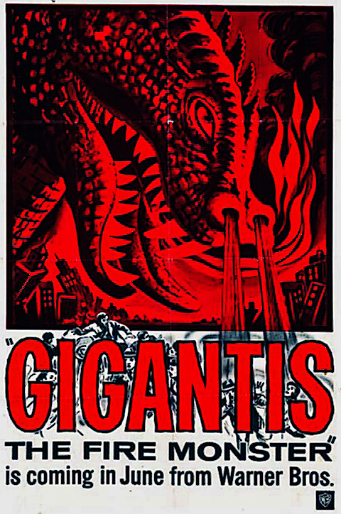 Gigantis the Fire Monster (1959) on a double-bill with Teenagers From Outer Space (1959)