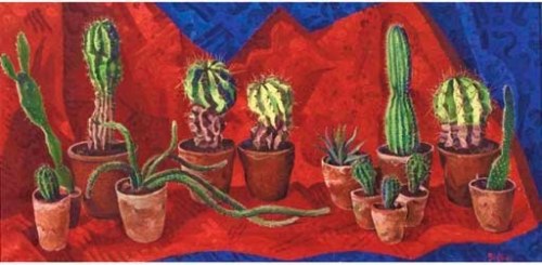 cactus-in-art:Herman Bieling (Dutch, 1887-1964)Still Life with Cactuses