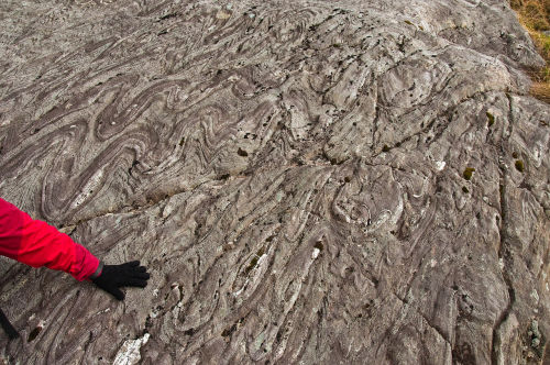 Moine SchistMuch of Northwestern Scotland, from the Great Glen Fault (read about that here) https://