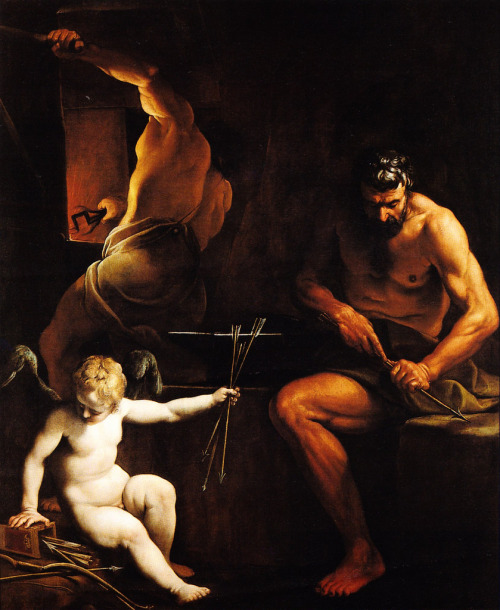 elegantiaearbiter:Vulcan Making Love’s Arrows, by Alessandro Tiarini, Fondazione Cassa di Risparmio 