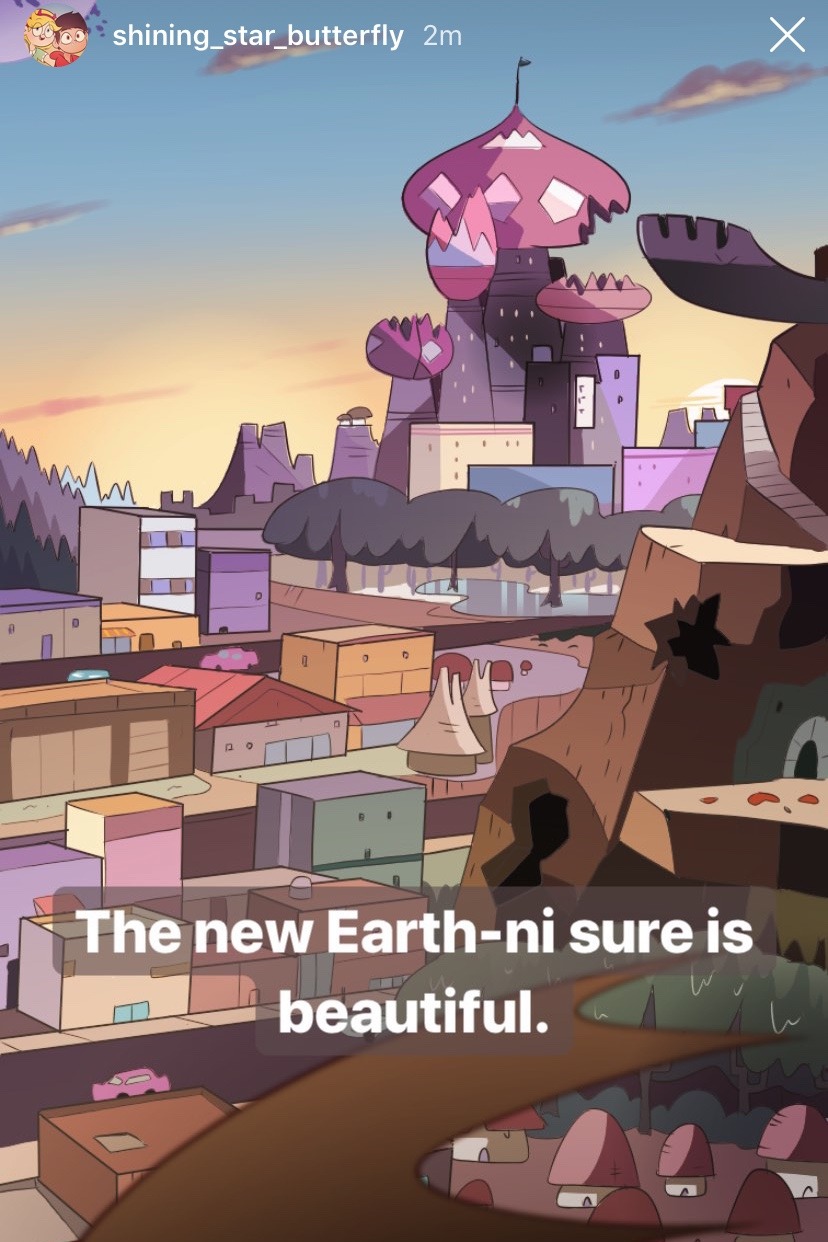 Thank you blanchin' MoringMark bot — Star Butterfly's IG stories 