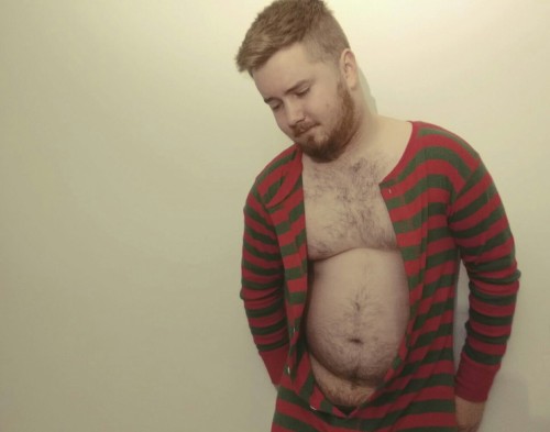 captainjaneways-bitch: My Christmas onesie is back! And now my erection is back, too&hellip;