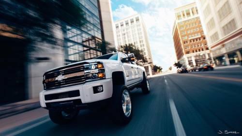 “Like a rock” in downtown Wichita, KS w/ @biigbrian’s 2015 Chevrolet Silverado 250