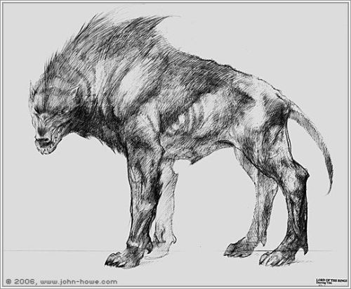 The Hobbit- Wargs(summary taken from http://lotr.wikia.com/)Wargs were a breed of wolves in Middle-e