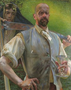 Self-portrait with Death, Jacek Malczewski