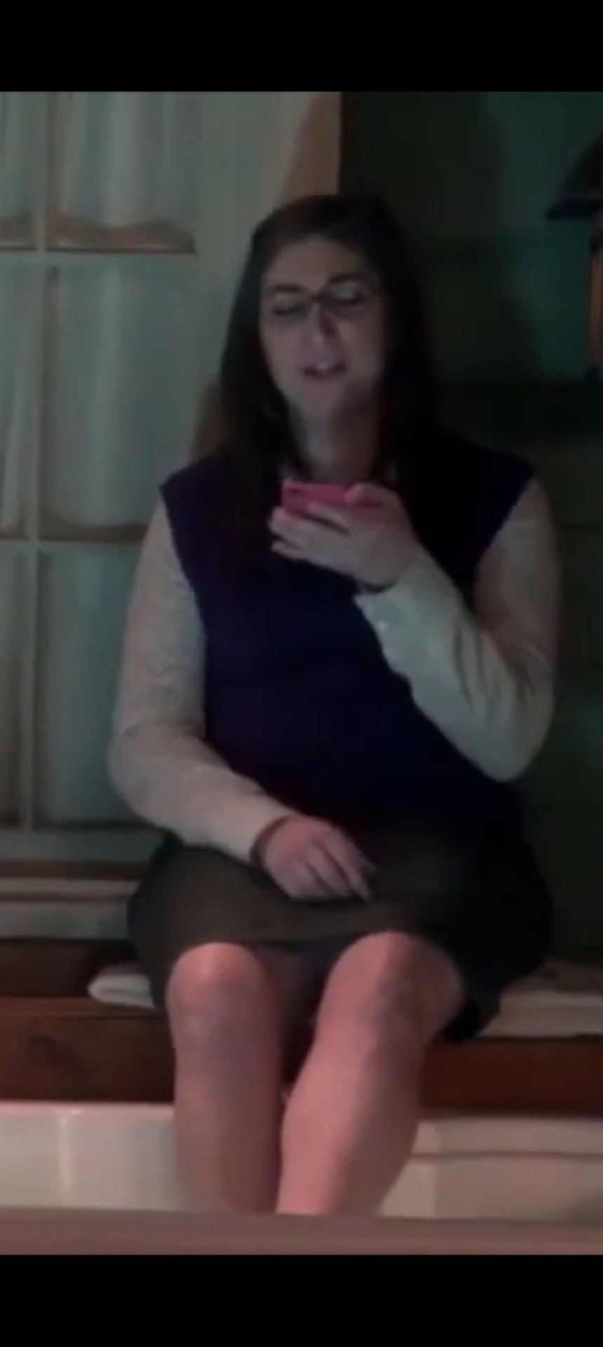 Mayim Bialik. My Favorite Actress Ever And The Actress With The Best Legs Ever In My Opinion