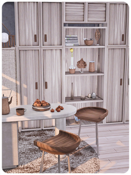 ***Xenia, part 2*** Sims 4 Includes 10 objects: two blinds, two cabinets, dresser, floor light, tabl