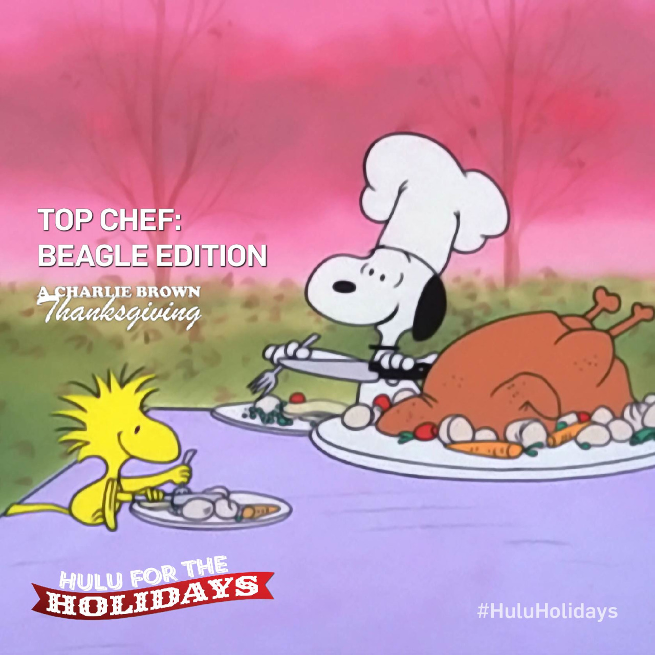 After a day of family and good food, keep the tradition going by watching today’s Hulu for the Holidays offering A Charlie Brown Thanksgiving.