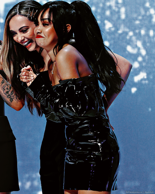 littlemixlove:Jade Thirlwall and Leigh-Anne Pinnock of ‘Little Mix’ at The Global Awards 2019 on Mar