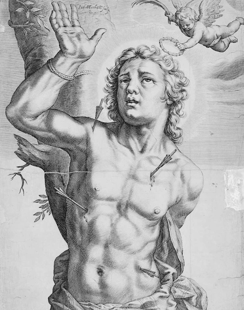 sculppp:Jacob Matham (1571 – 1631)St. Sebastian,  c. 1600.
