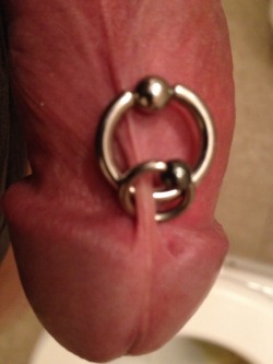 This frenum piercing makes this man’s penis seem even more powerful. Could it be because the piercing is evidence that he pays real attention to his cock?