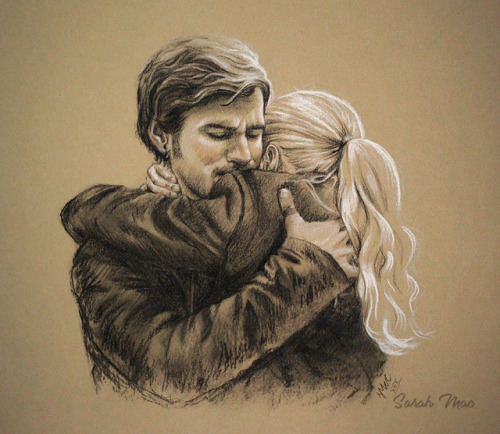 scribblecat27:Here’s the two drawings together together, oh Captain Swan, you own my heart.  If you’