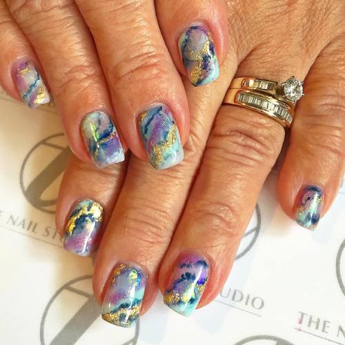 Mesmerizing opal holo nails for my mom. #TheNailStudiobyTO #nailart #naildesigns #nailartist #nailar