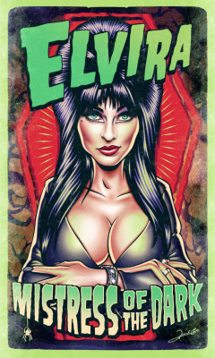 eatsleepdraw:  Renato Cunha https://renatoartes.wordpress.com/2015/07/15/elvira-mistress-of-the-dark/