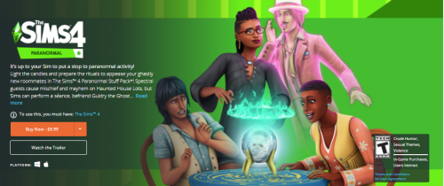 The Sims 4 Paranormal Stuff Now Available at OriginThe Sims 4 Paranormal Stuff is now available via 