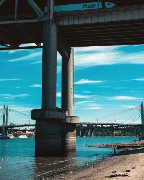 In Portland, they Tan under the Interstate - by Ryan Jackman #keepitweird