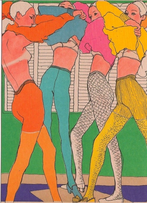 talesfromweirdland:1960s fashion illustrations by Antonio Lopez (1943-1987).