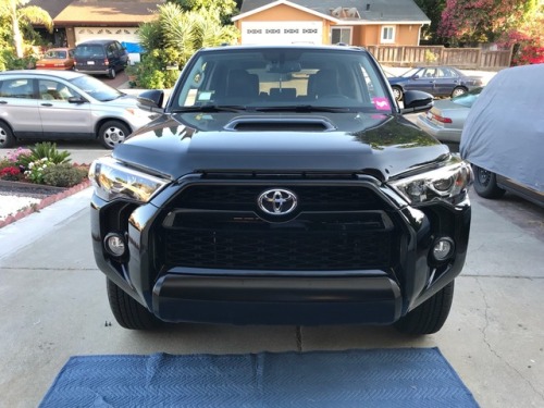 After getting new TRD Pro front valance in black. Car looks so much better. Good as new?? Also forgo