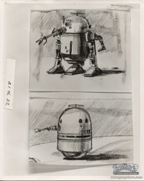 weirdlandtv: Ralph McQuarrie’s design sketches for R2-D2.