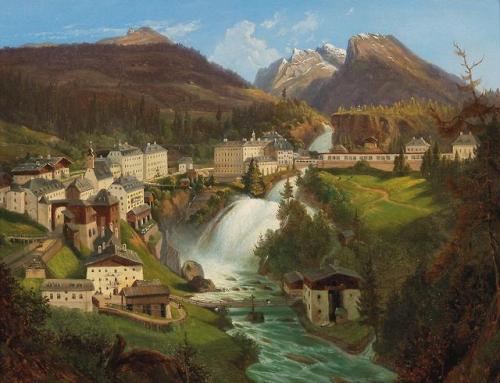 View of Bad Gastein - Emil Ludwig Lohr