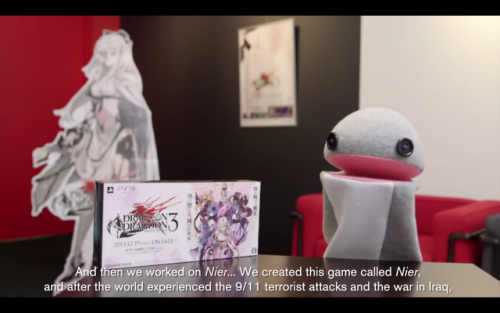 michigrim: I can’t believe Yoko Taro gave a really deep provocative thought on game design and violence in society while talking through a sock puppet. 