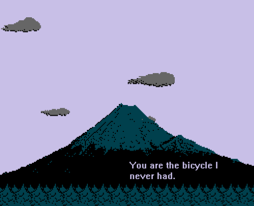 You’re the bicycle i never learn to drive
