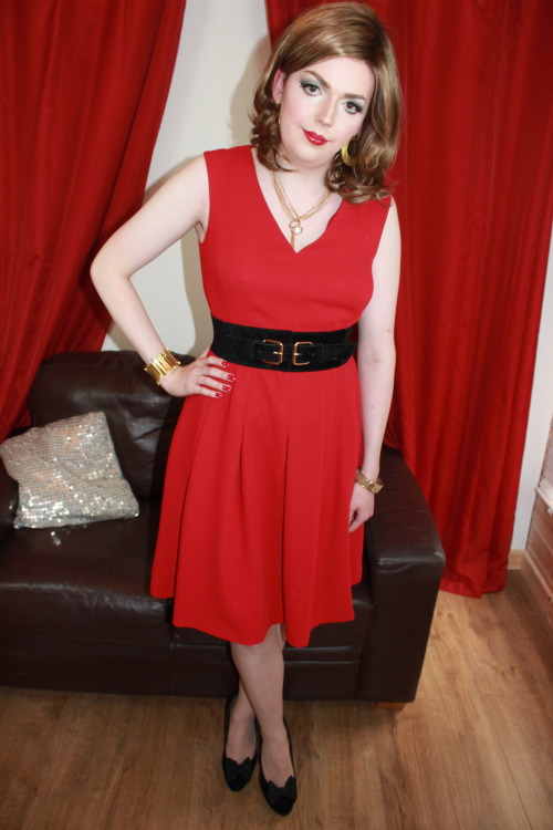 BWBG | Outfit #1 Pictures | Set 3 of 4Second to last set of this lovely red dress, 5 more outfits to