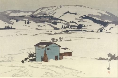 artimportant:Hiroshi Yoshida - Winter in Taguchi,