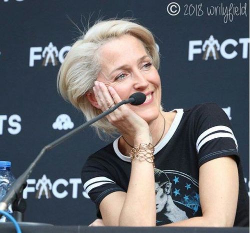 i-still-want–to-believe: Gillian Anderson - Facts Convention panel - April 7, 2018 (x) I&rsquo;m sor