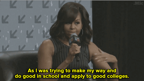 micdotcom:  Michelle Obama shares how young girls can overcome doubters — and how she did it herself 
